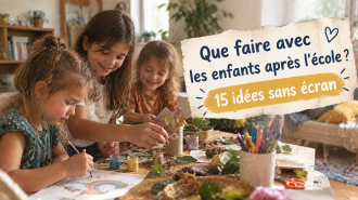 Activités sans écran à faire avec les enfants après l'école