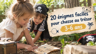 Énigmes faciles pour chasse au trésor 3-6 ans à imprimer