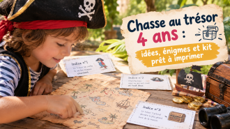 chasse au trésor 4 ans à imprimer