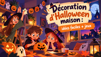 Décoration d'Halloween maison facile et DIY avec les enfants