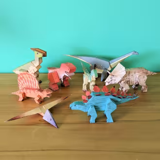 maquettes 3d de dinosaures