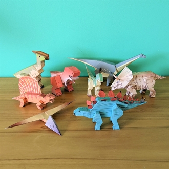 maquettes 3d de dinosaures