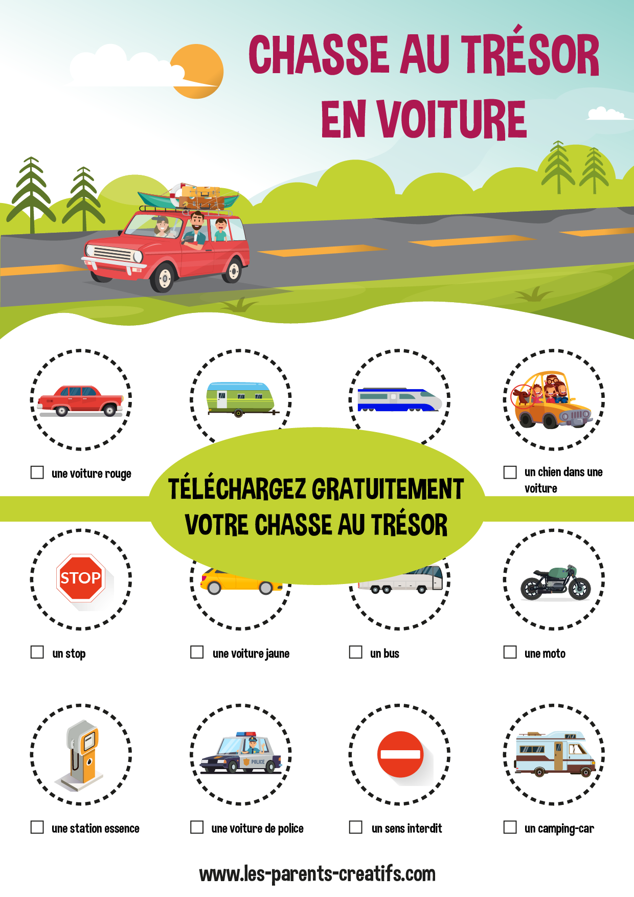 chasse au trésor gratuite voiture