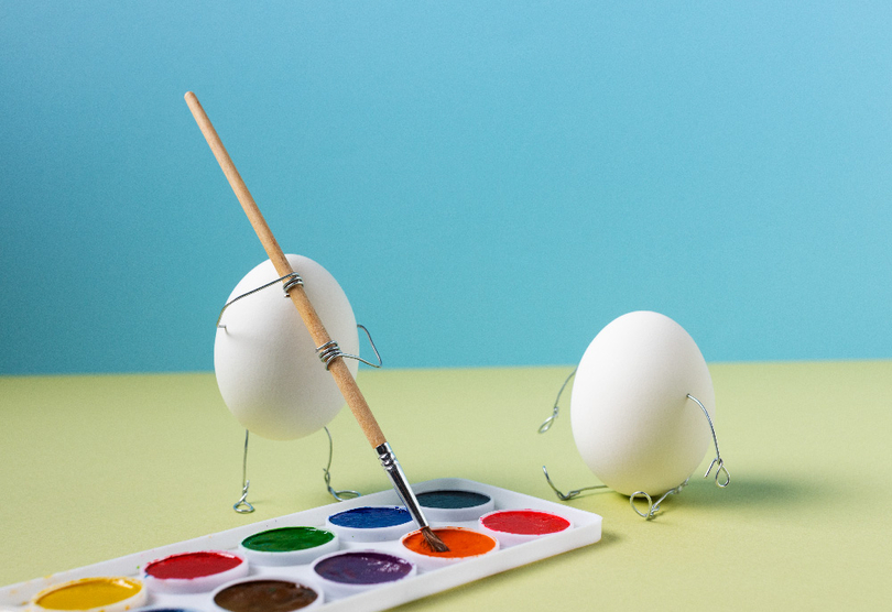 chasse aux oeufs de Pâques artiste