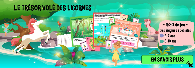 chasse au trésor licorne