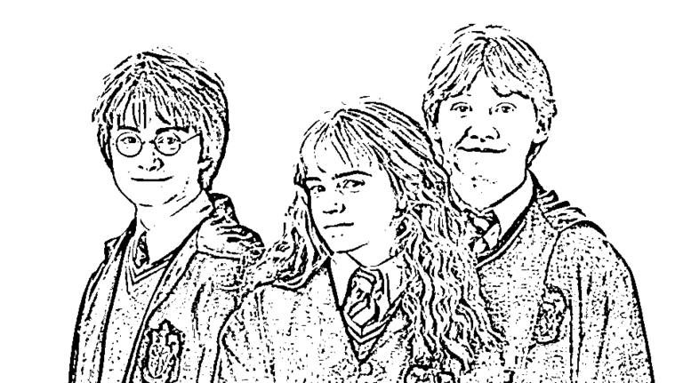 Ensemble de coloriage pour enfant gryffondor - harry potter - La