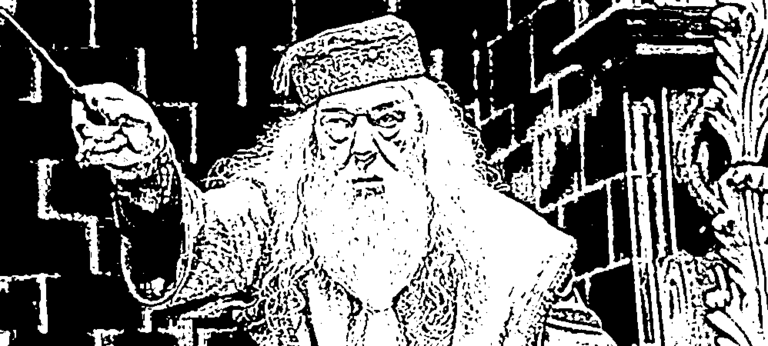 coloriage à imprimer dumbledore directeur d'Harry Potter