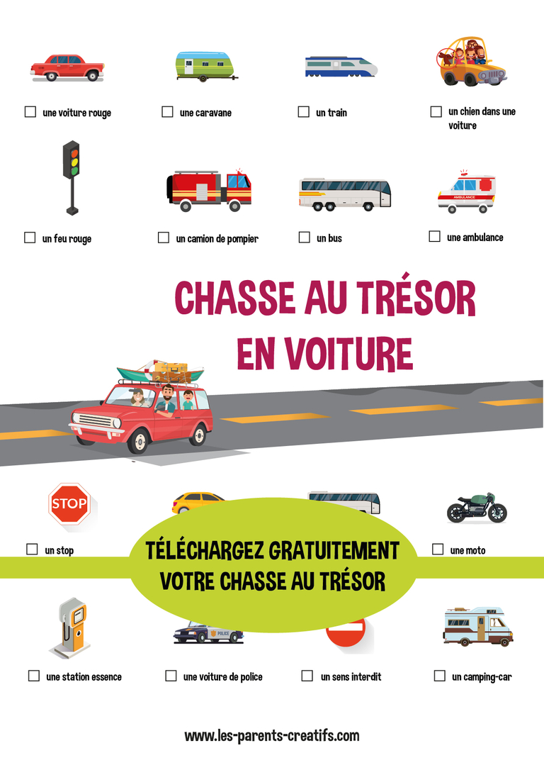 chasse au trésor gratuite voiture