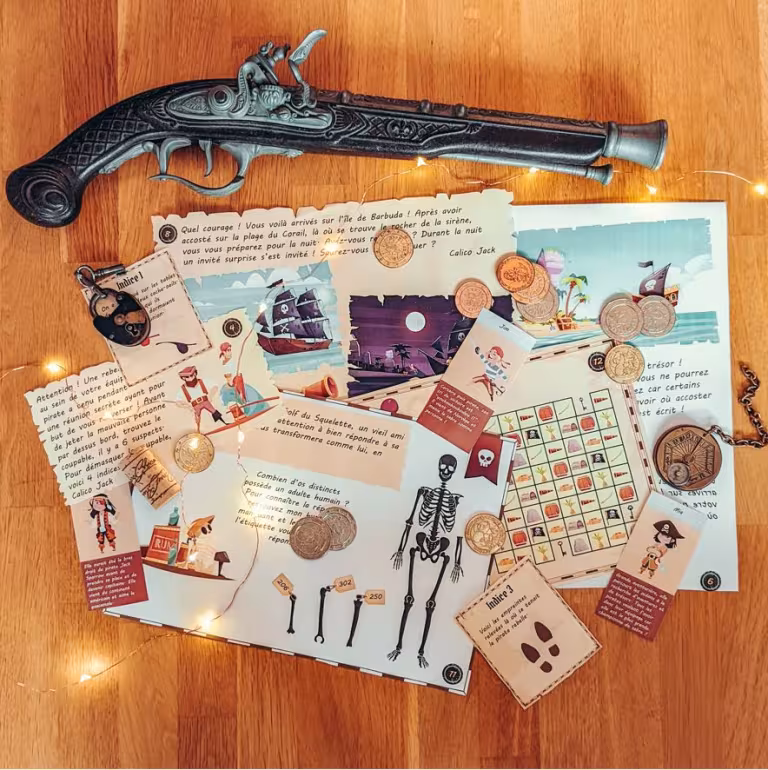énigmes de la chasse au trésor de pirates