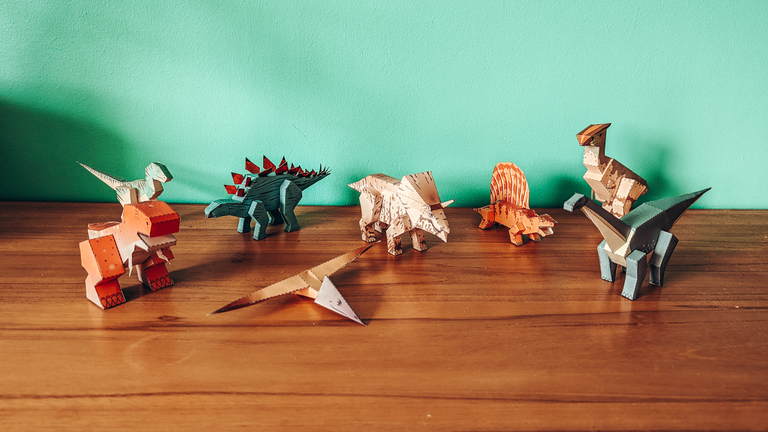 dinosaures en maquette 3D
