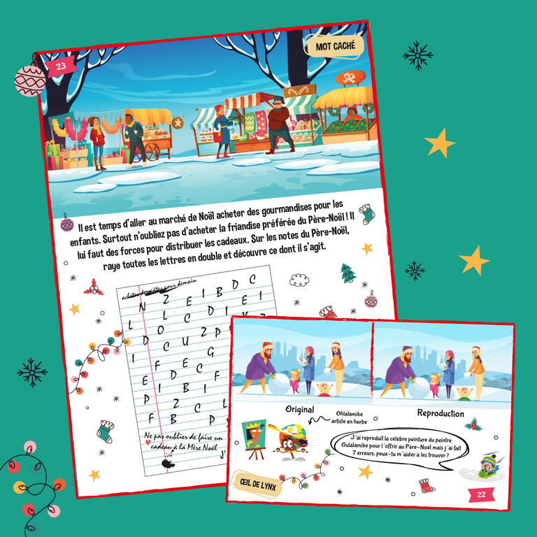 calendrier de l'avent à imprimer et découper