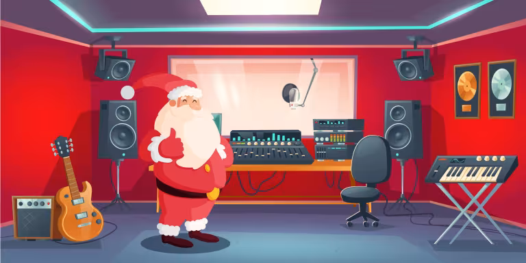 calendrier de l'avent à imprimer et découper avec le Père-Noël