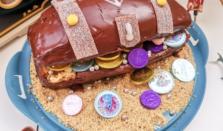 gâteau de pirate coffre au trésor facile à faire