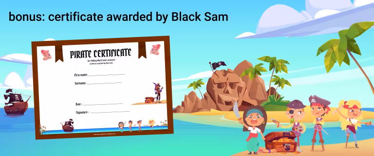 certificate pirate treasure hunt