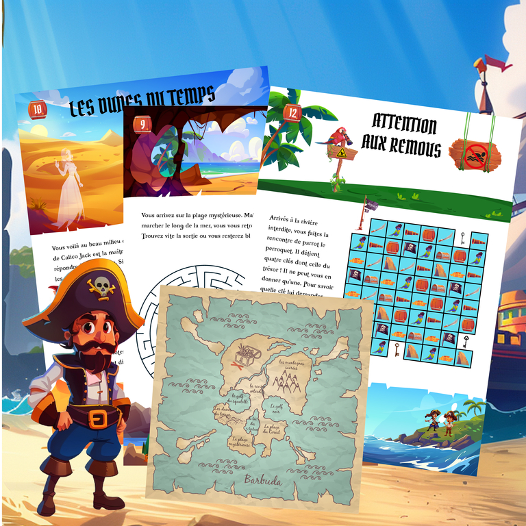 énigmes de la chasse au trésor pirates