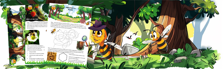 chasse au trésor sur les abeilles