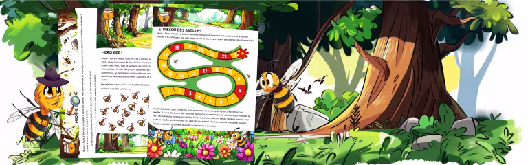 chasse au trésor sur les abeilles