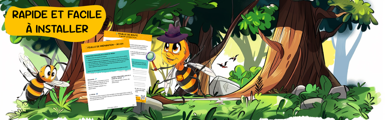 chasse au trésor sur les abeilles