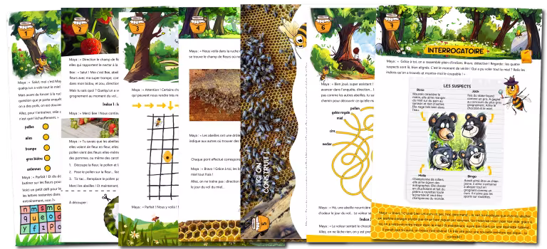énigmes de la chasse au trésor sur les abeilles pour les enfants de 6 à 9 ans