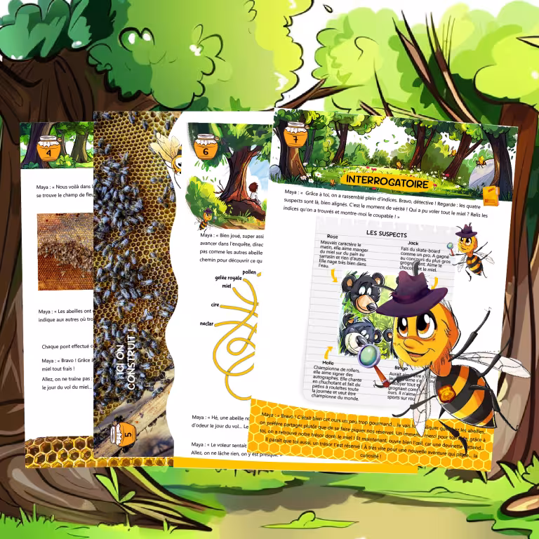 chasse au trésor sur les abeilles