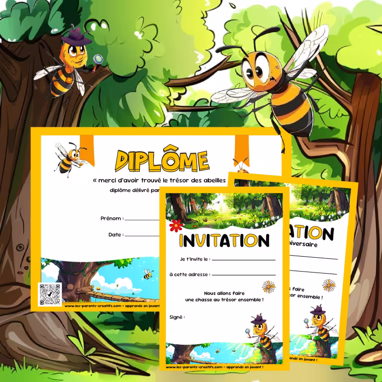 chasse au trésor sur les abeilles