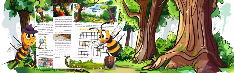chasse au trésor sur les abeilles