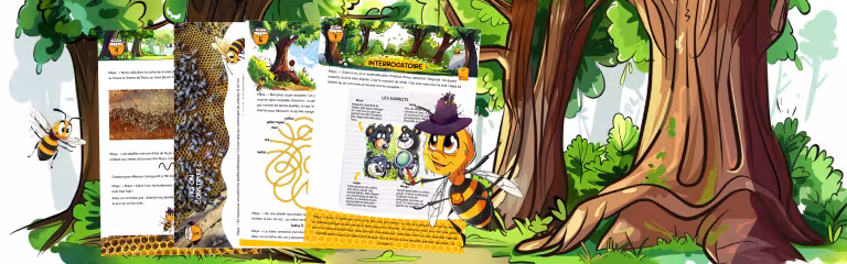 chasse au trésor sur les abeilles