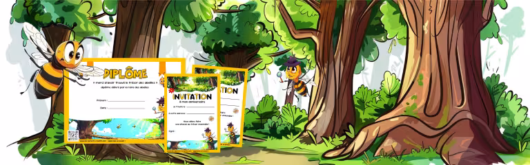 chasse au trésor sur les abeilles