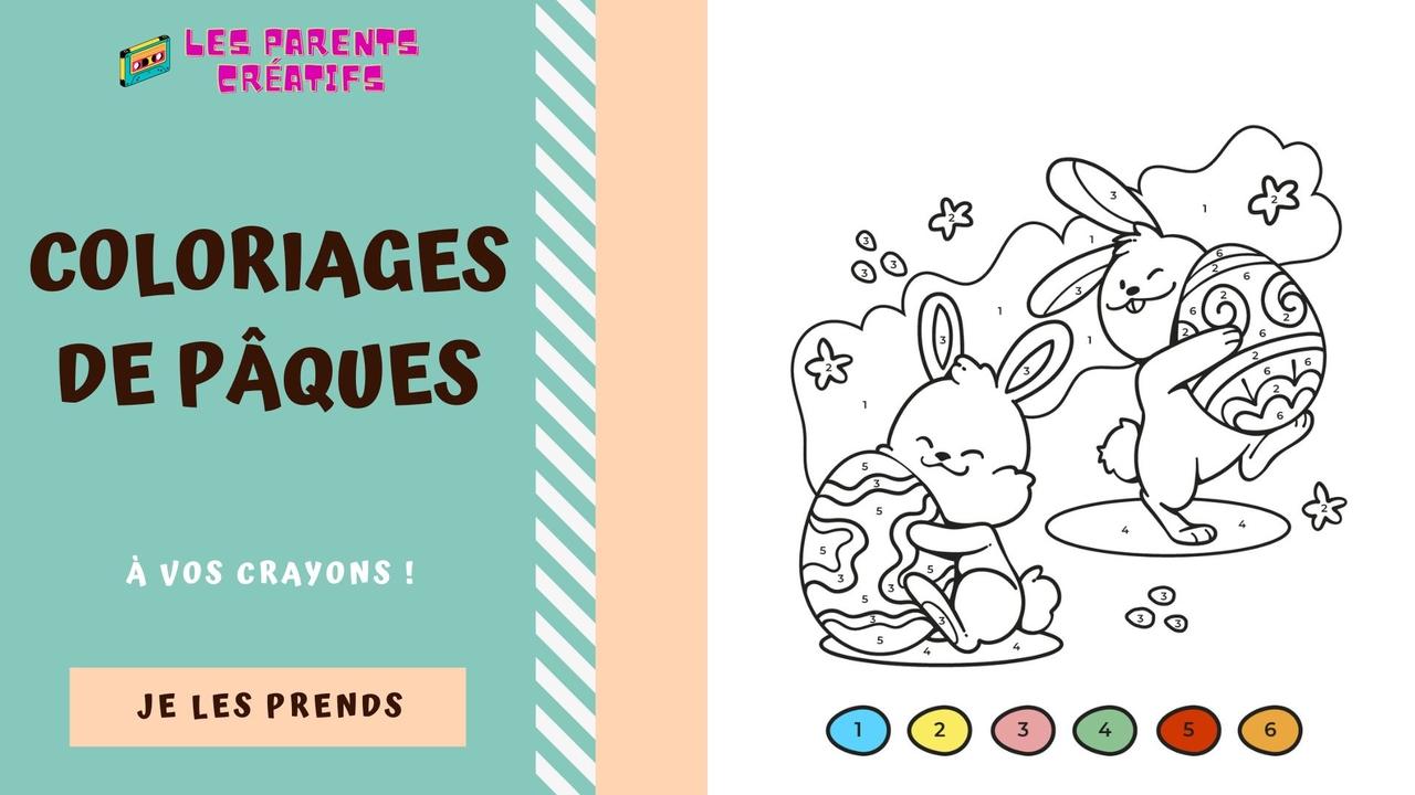 coloriage pâques