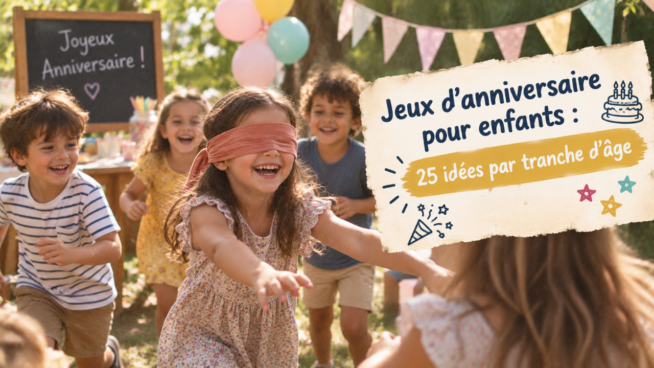 25 idées de jeux par tranche d'âge pour un anniversaire