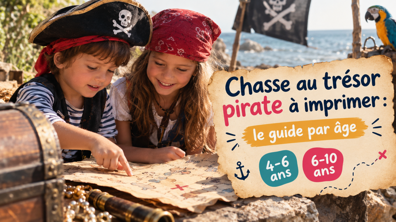 chasse au trésor pirate à imprimer pour enfants
