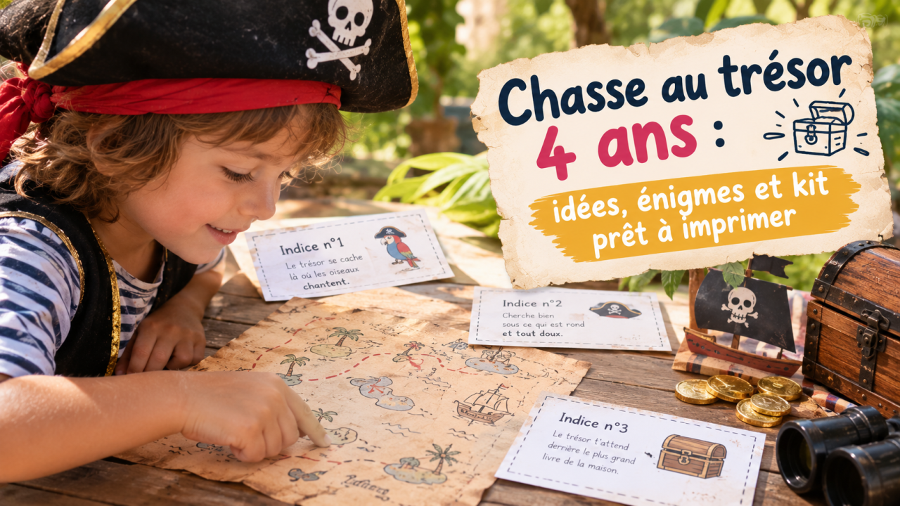 chasse au trésor 4 ans à imprimer